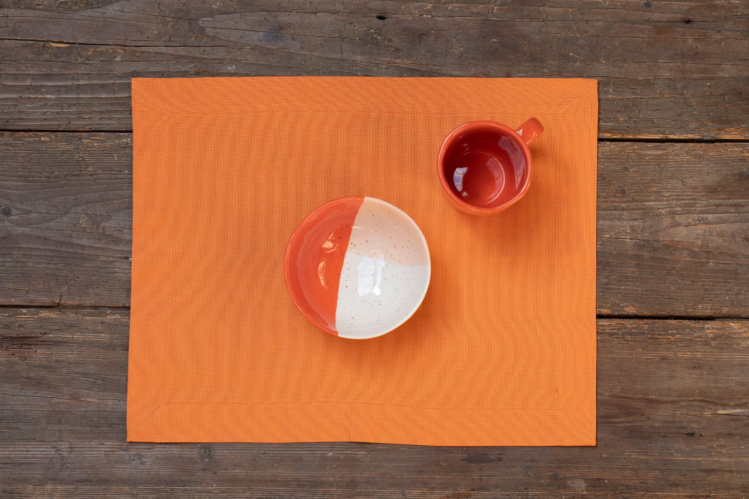 HAPY - Tovaglietta in puro cotone unito o stampato-2 pezzi