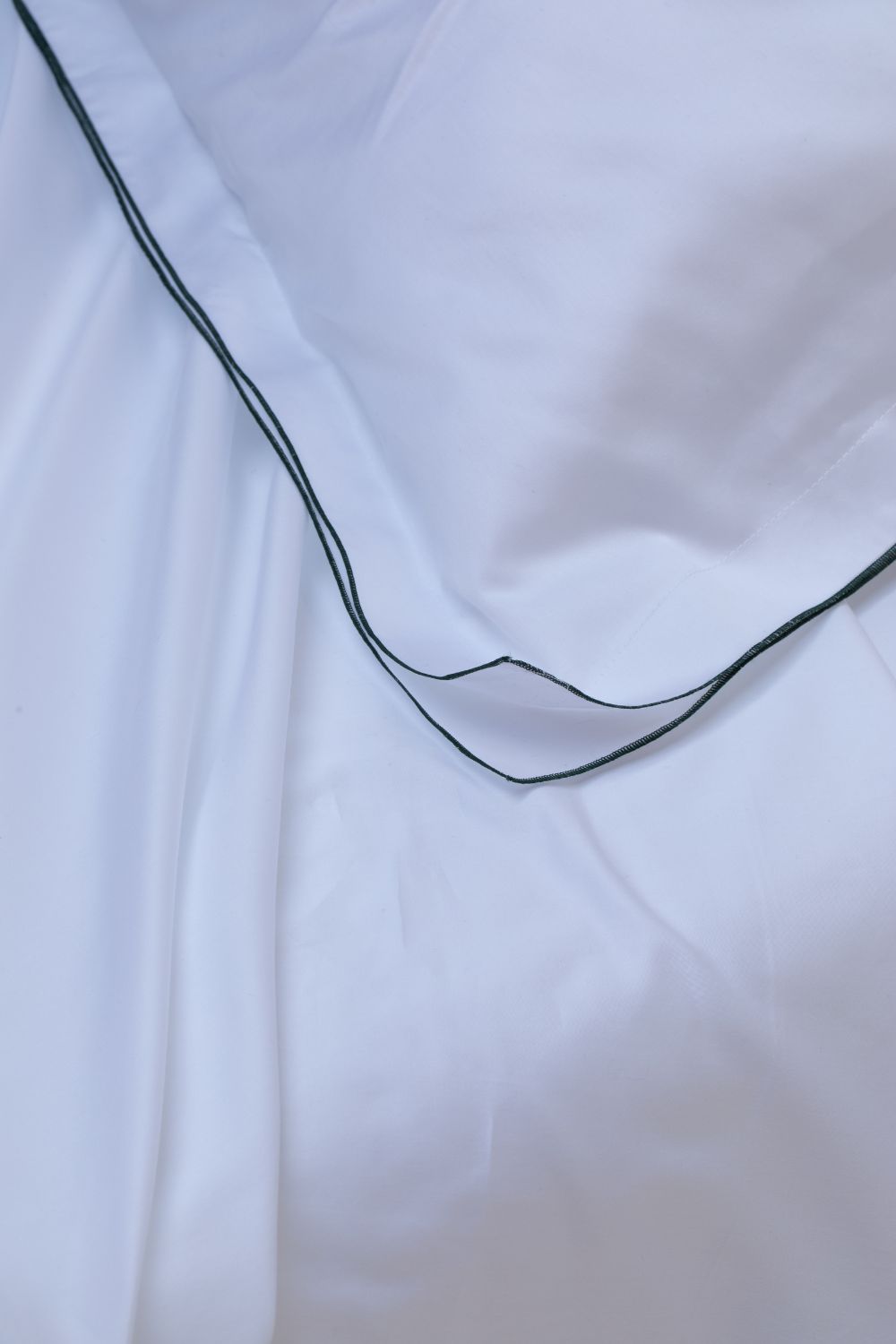 FURIE - Federe in raso di puro cotone satin rifinite con cordonetto-filo colorato (2 pezzi)