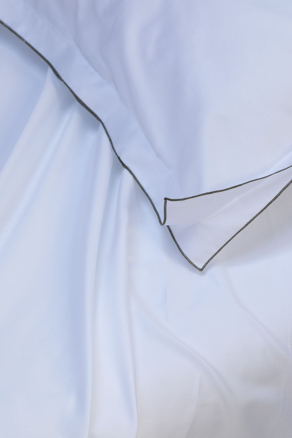 FURIE - Federe in raso di puro cotone satin rifinite con cordonetto-filo colorato (2 pezzi)