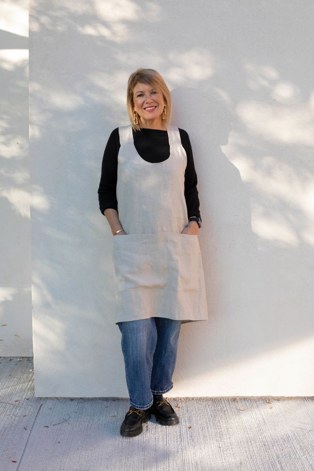 EGERIA - Grembiule in lino pesante