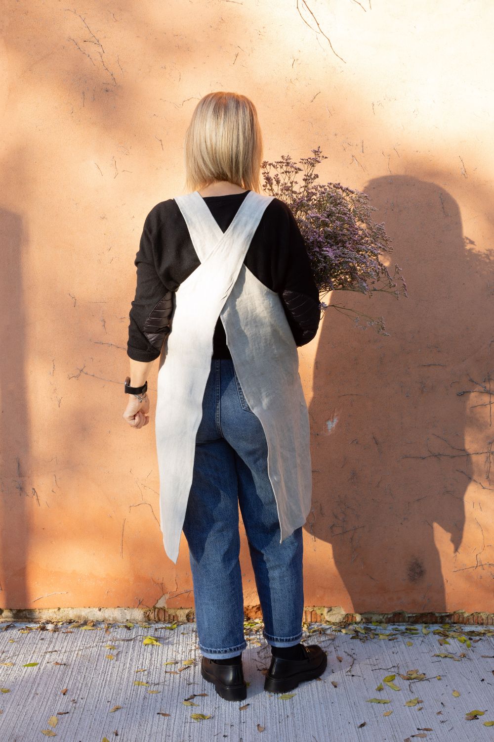 EGERIA - Grembiule in lino pesante