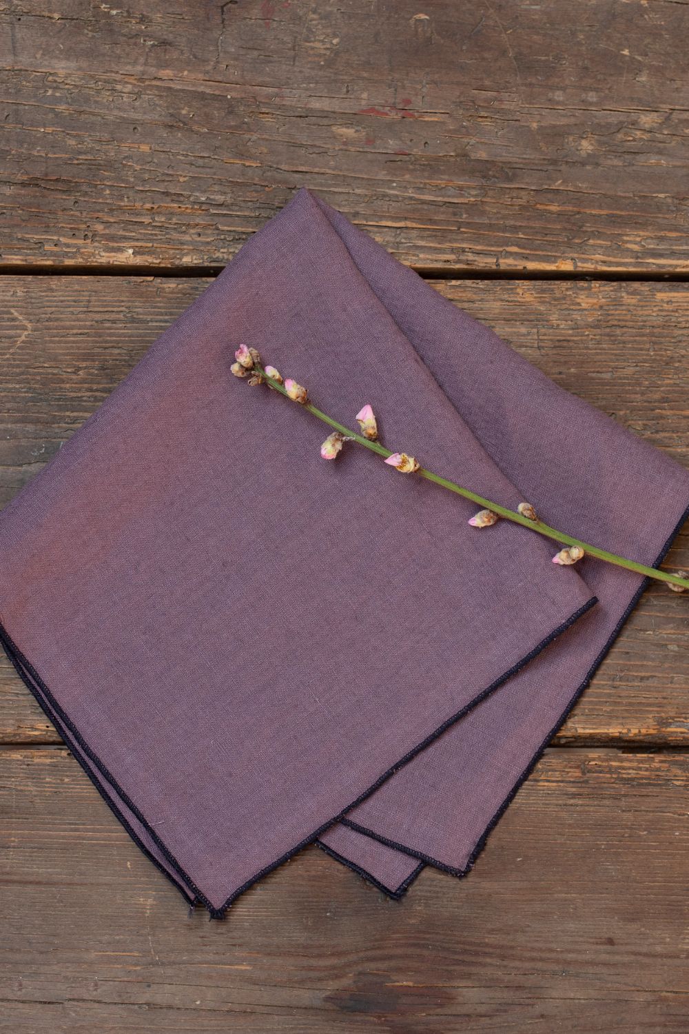 UNI- napkin hemmed with a cordonnet-trim (2 pieces)