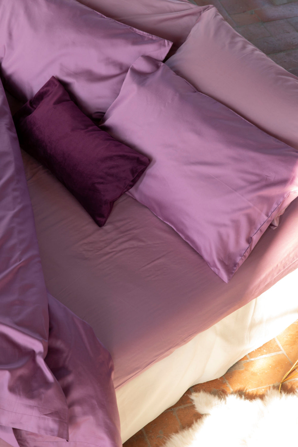 FERONIA-Fitted sheet in pure linen