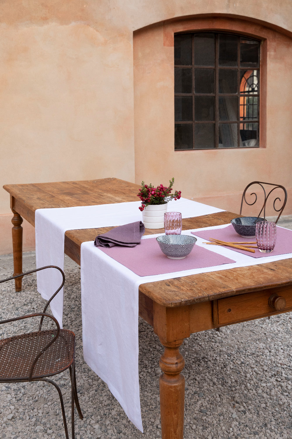 FREIA - Runner in puro lino lavato