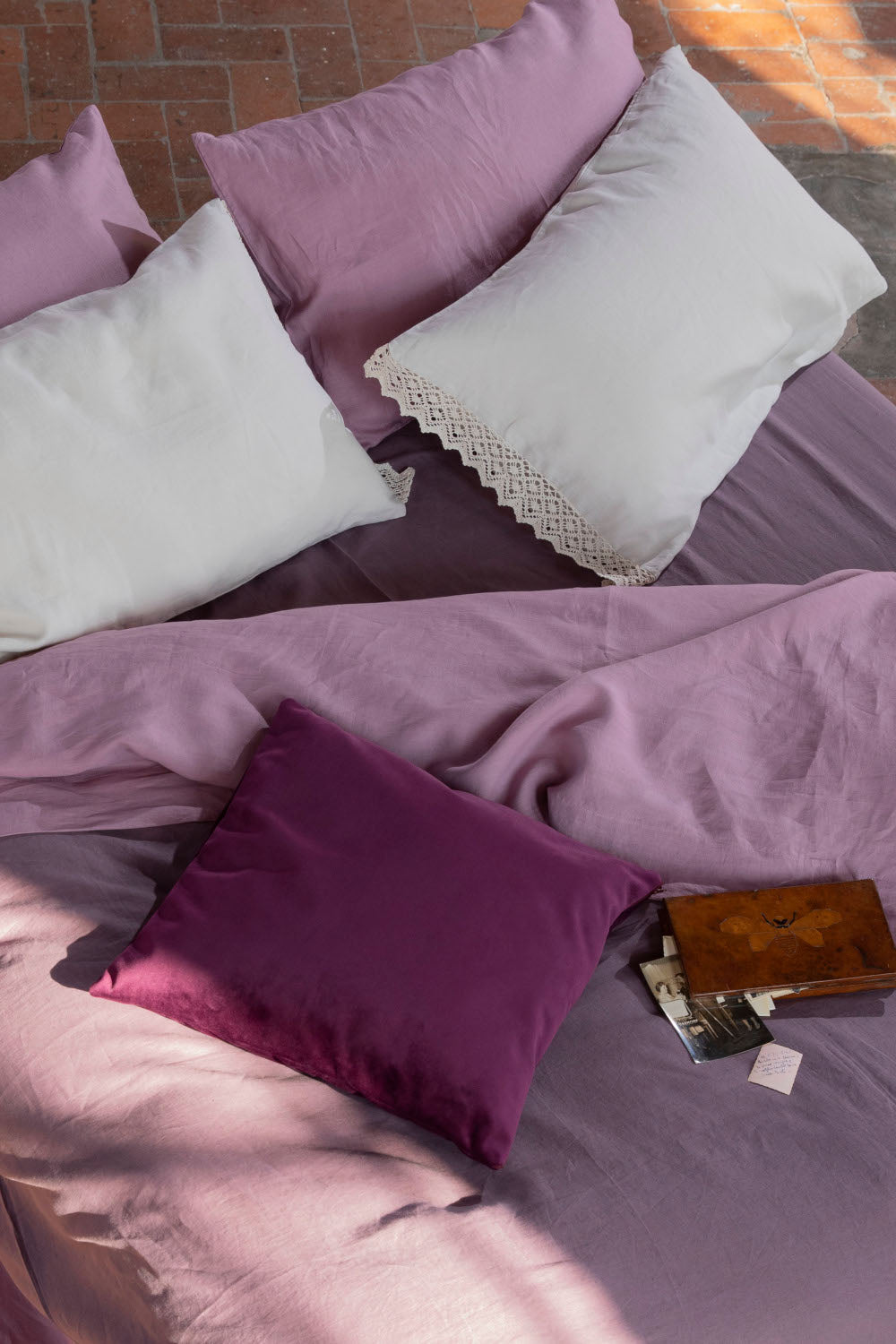 LUNA-Pure washed-linen pillowcase (2 pieces)