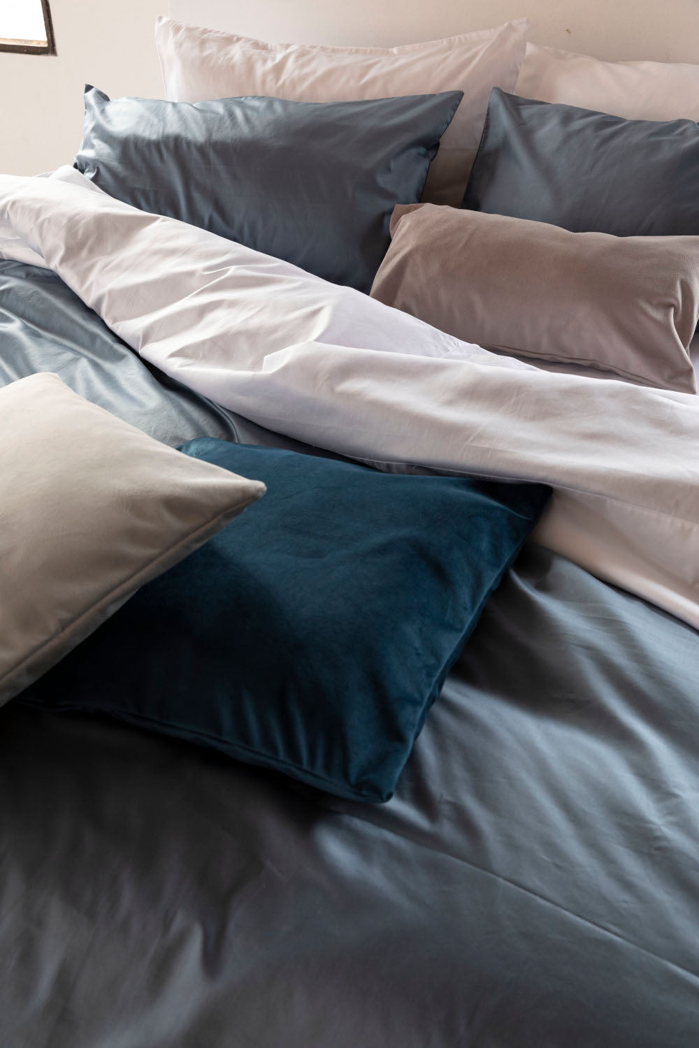 POMONA - Lenzuolo sopra in raso di puro cotone