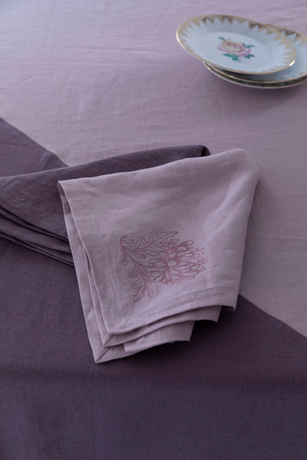 VESTA - Tovaglia in puro lino lavato bicolore