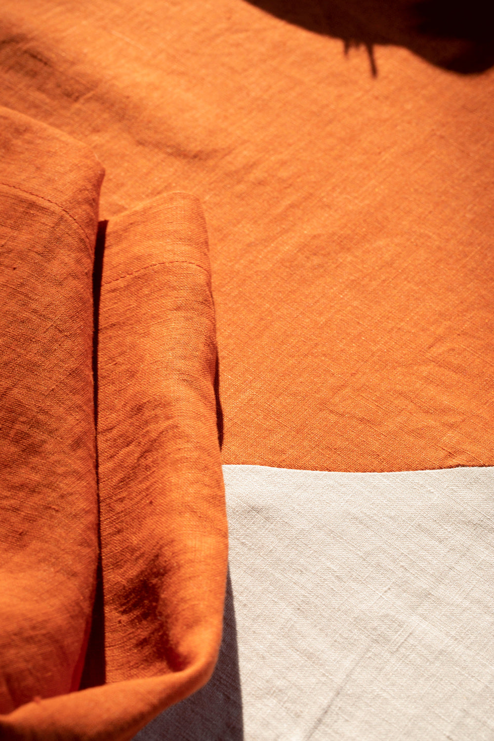 VESTA - Tovaglia in puro lino lavato bicolore