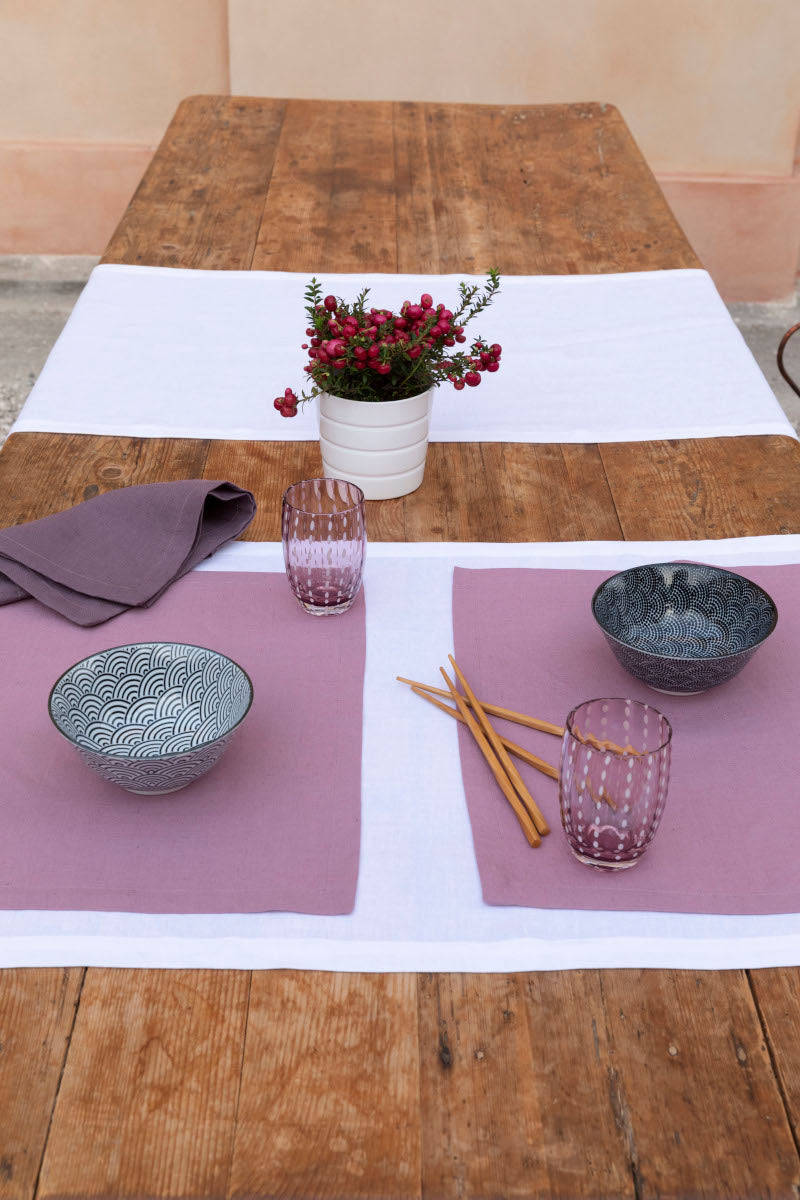 CERERE- placemat in pure washed linen (2 pieces)